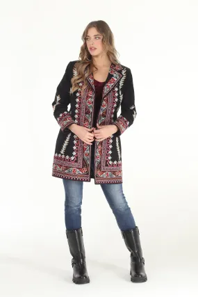 Abstract  Embroidered Coat