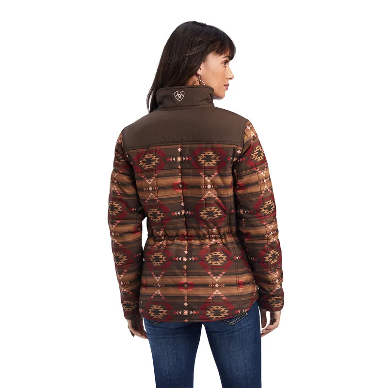 Ariat Women's Crius Insulated Jacket Canyonlands Print, Brown