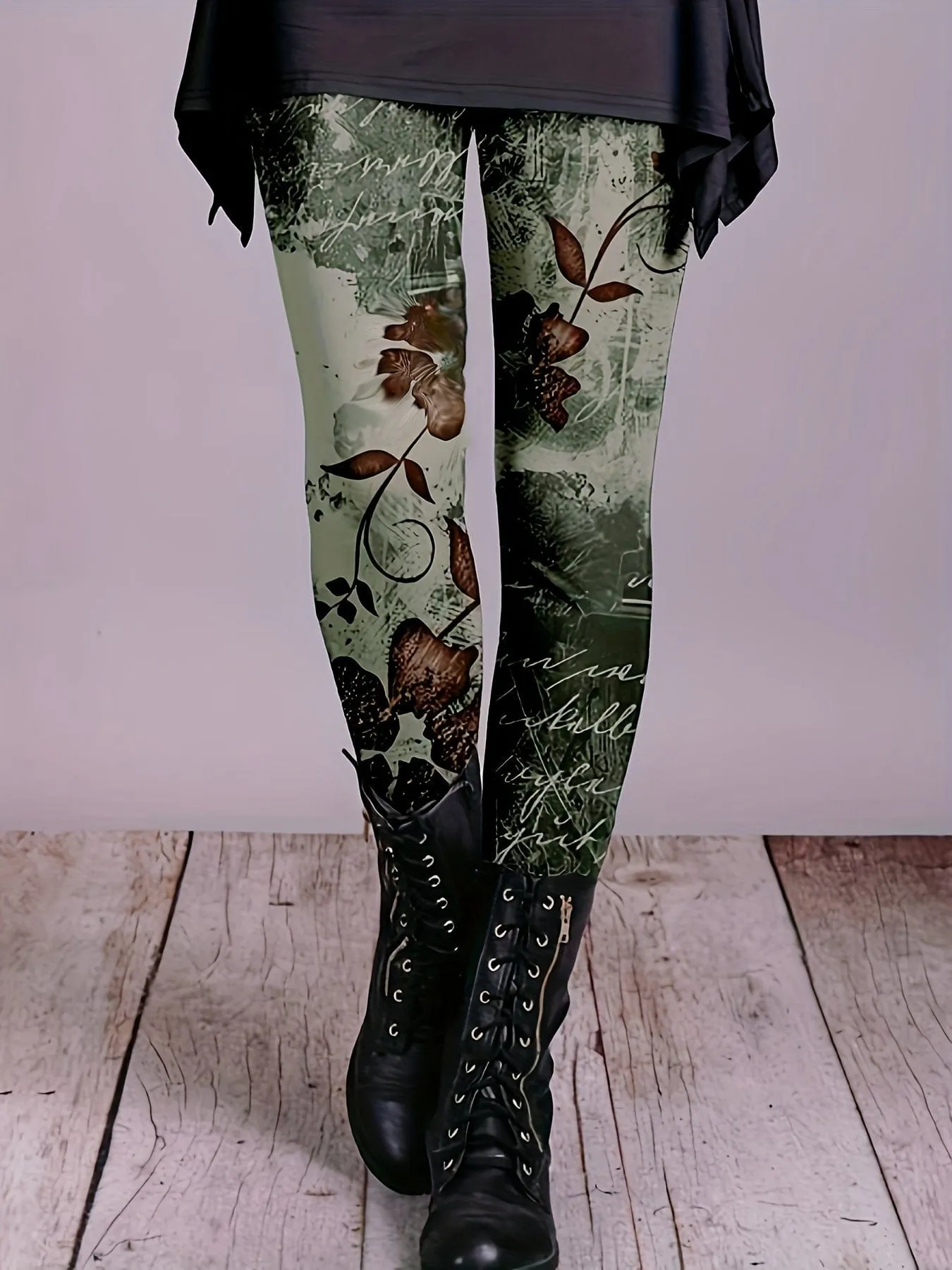 Artistic Print Leggings