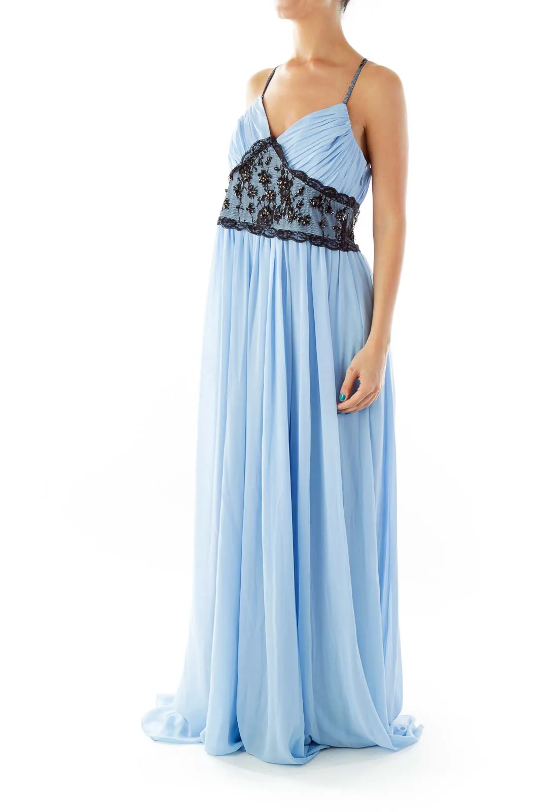 Baby Blue Evening Dress