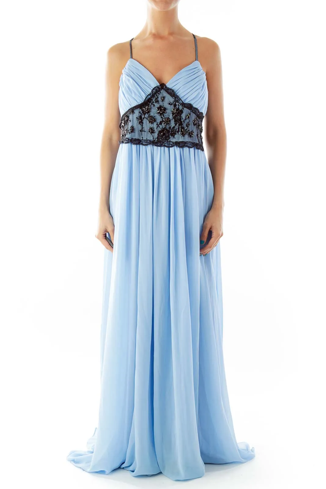 Baby Blue Evening Dress