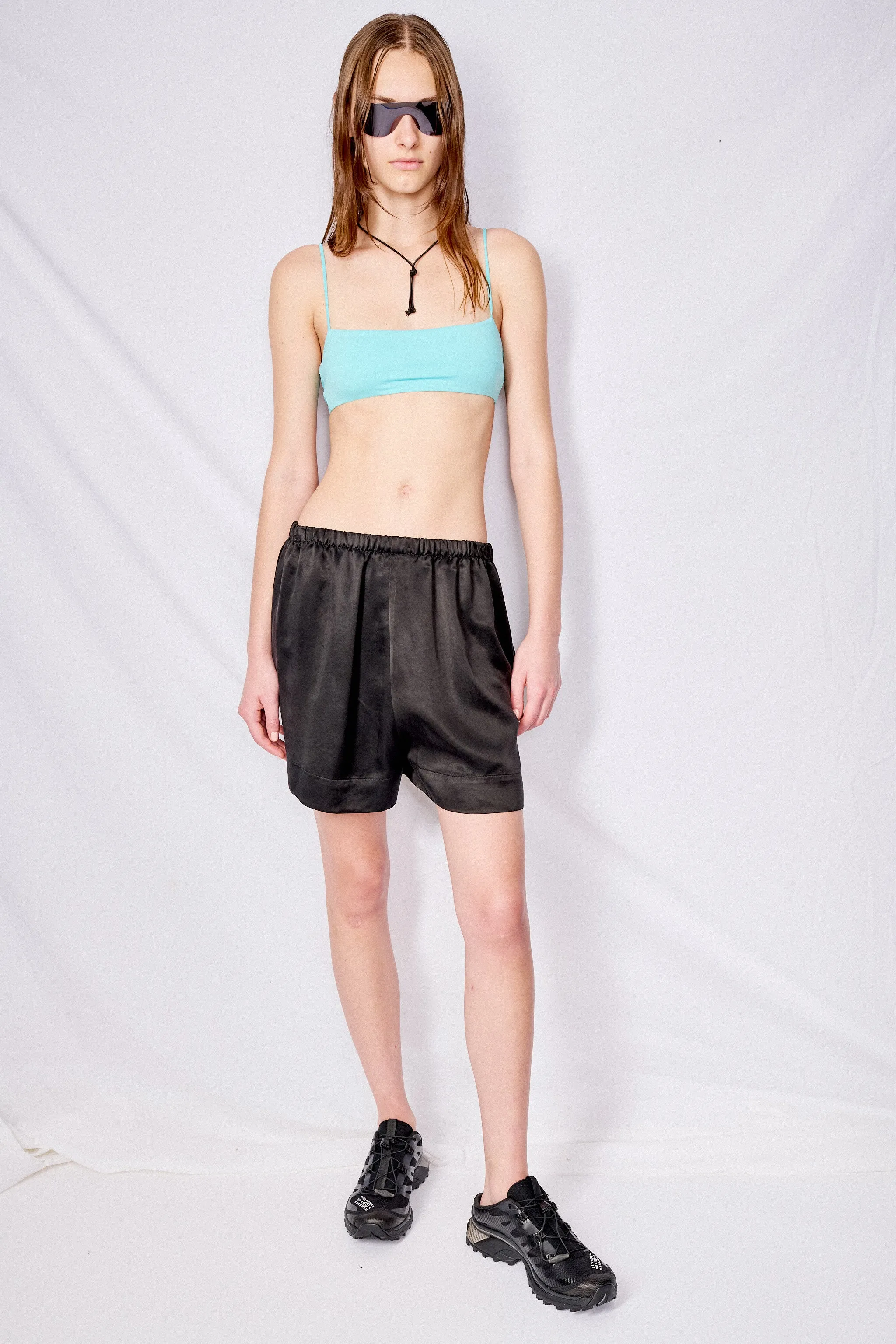 Black Cupro Boxer Short