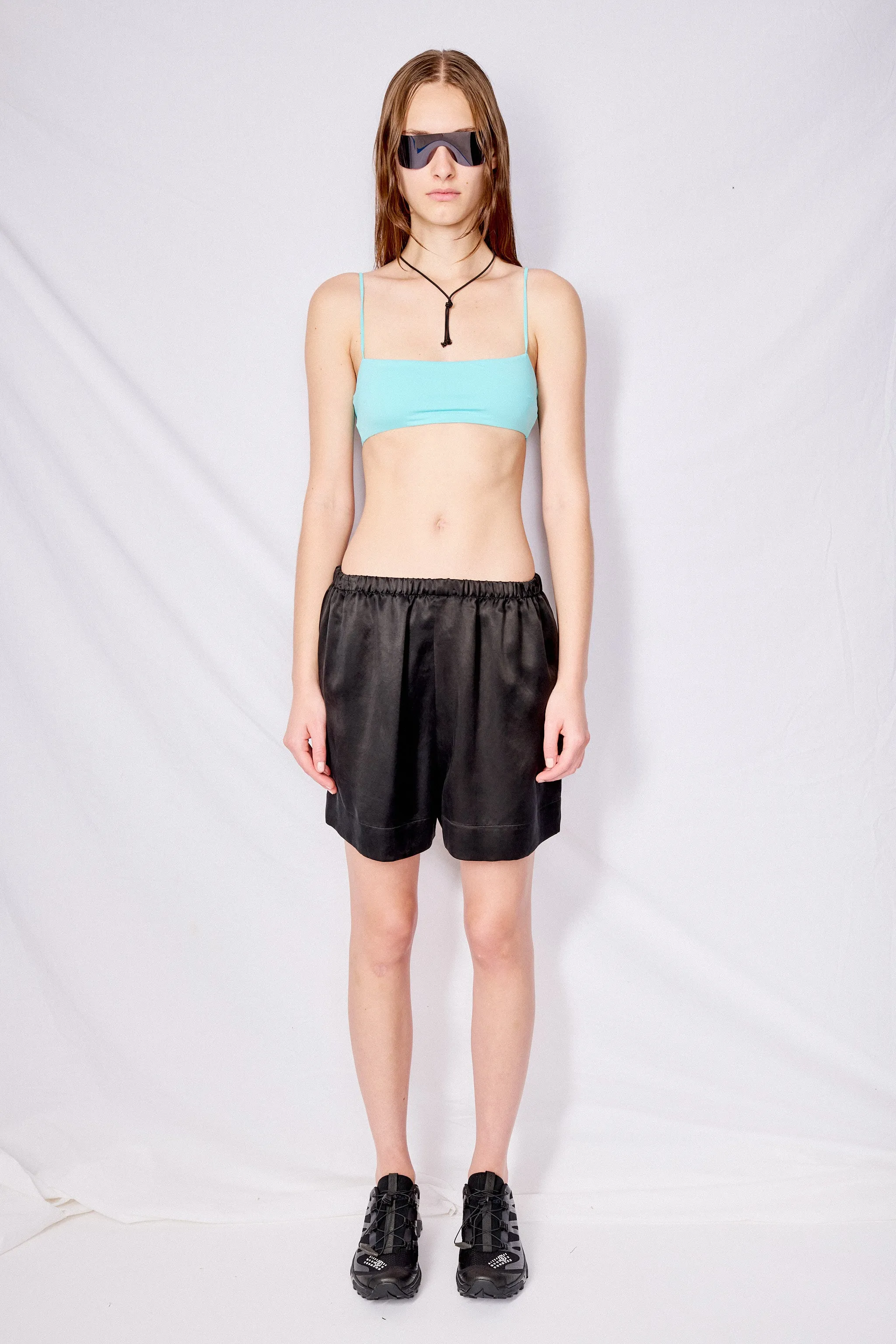 Black Cupro Boxer Short