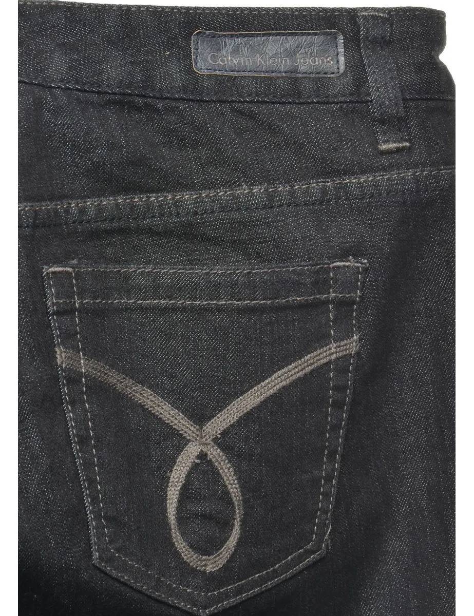 Calvin Klein Black Bootcut Jeans - W32 L30