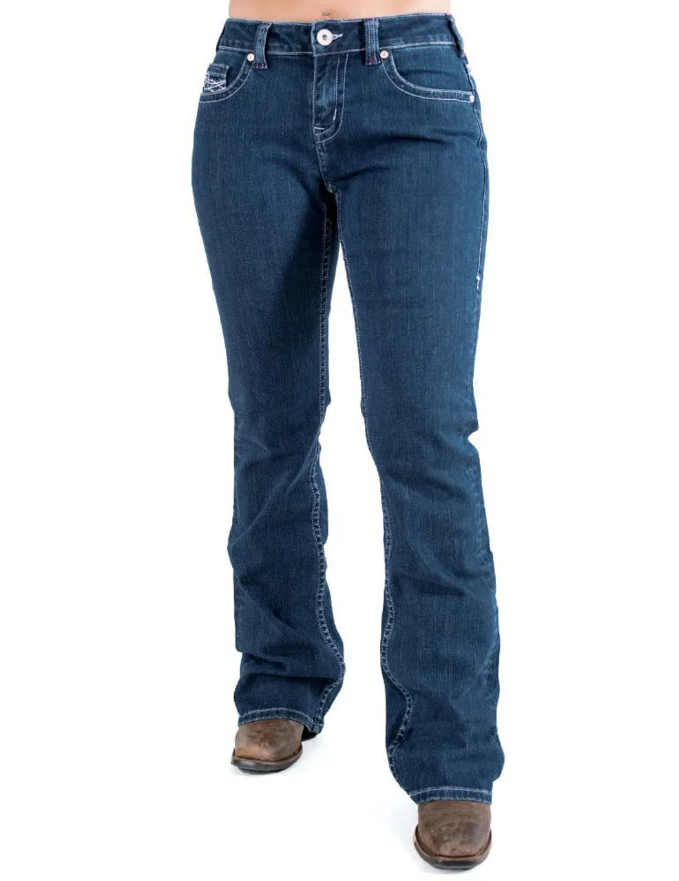 Cowgirl Tuff Ladies Jeans - Natural Waist - Freedom