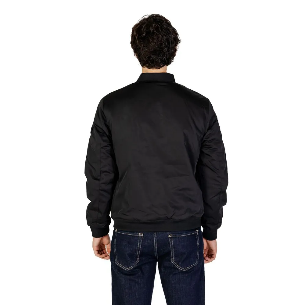 Gianni Lupo Black Polyester Jacket