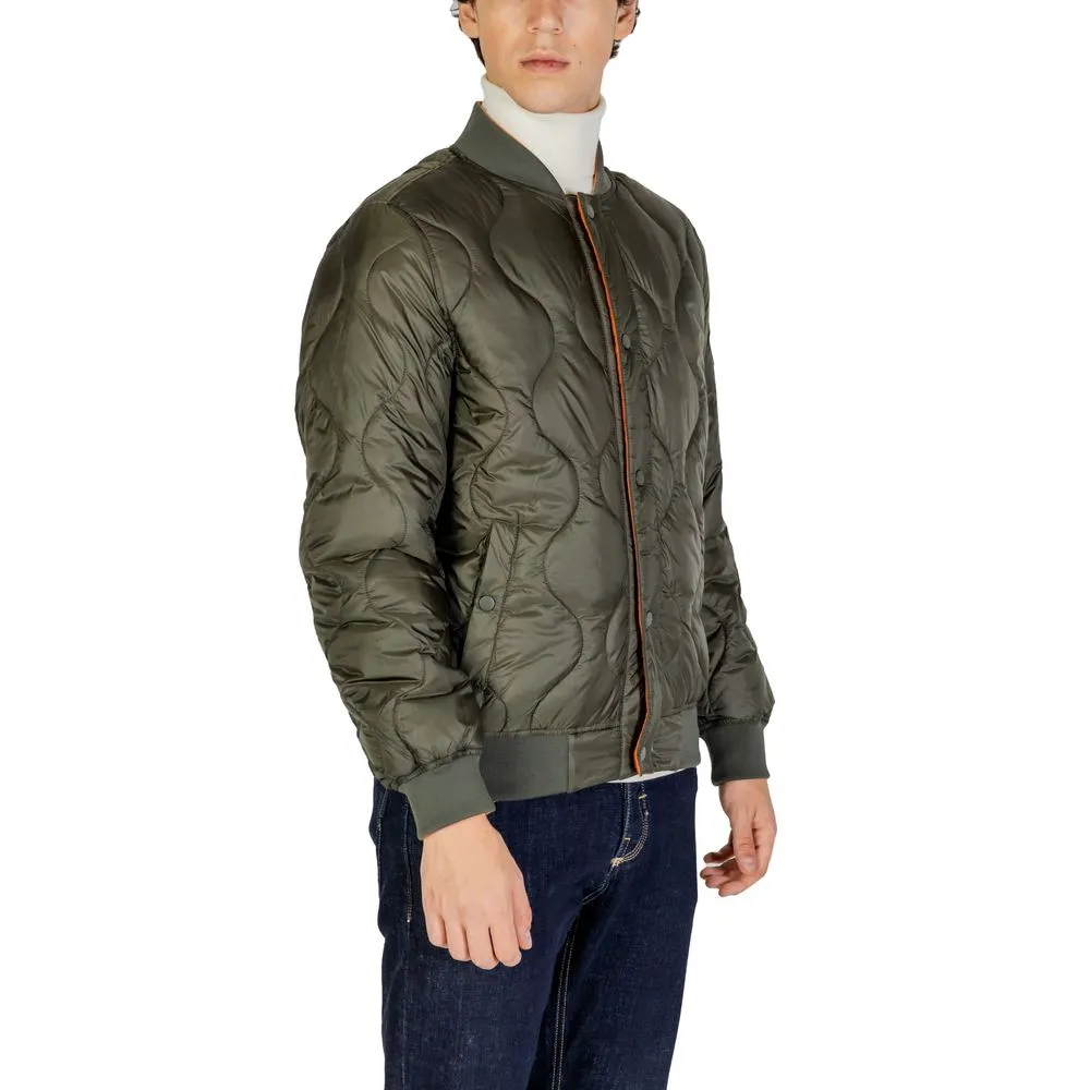 Gianni Lupo Green Polyamide Jacket