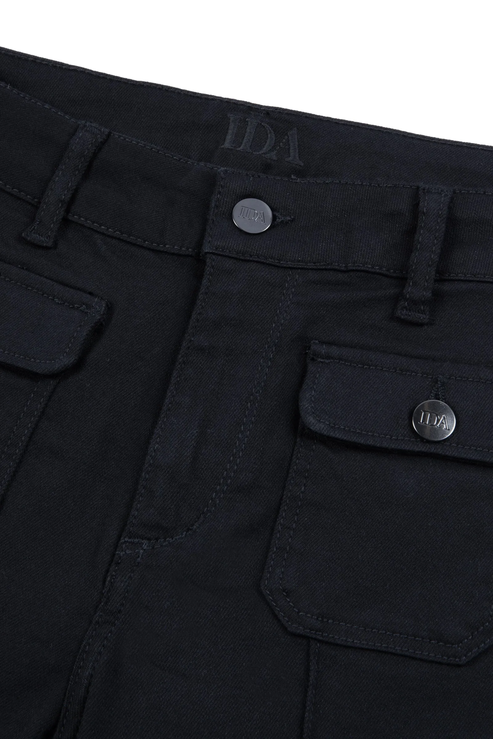 Hope The High Top Patch Pocket Flare | Blackest [Black Denim]