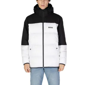 Hugo Boss White Recycled Polyester Jacket