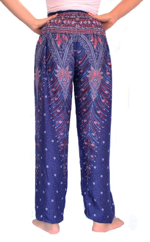 Indigo Peacock Harem Pants