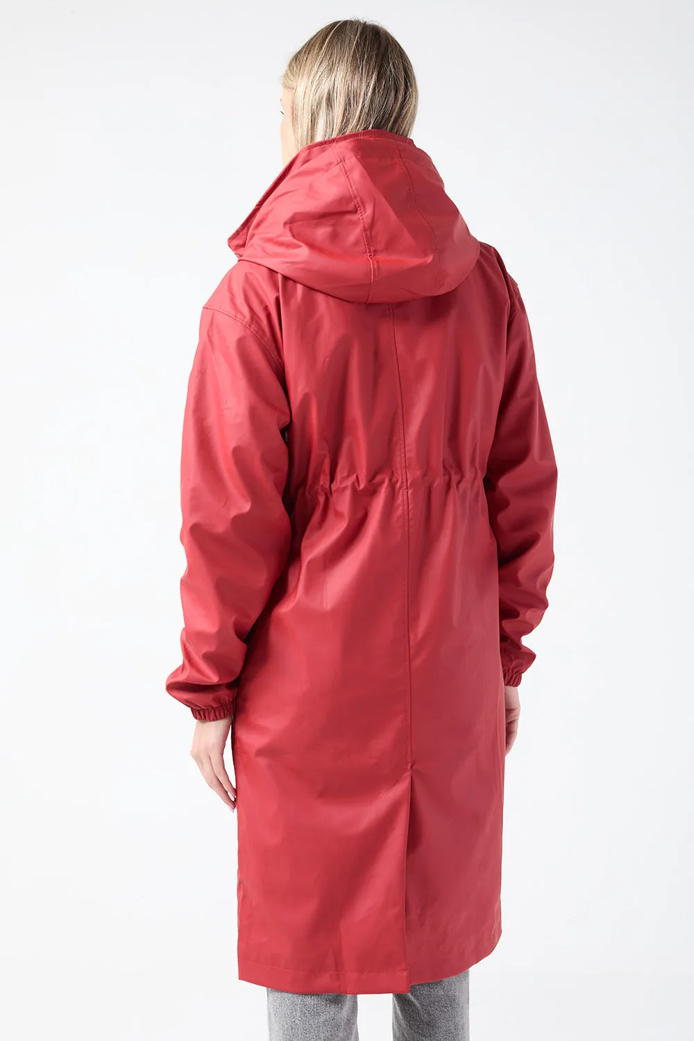 Marc Angelo Longline Raincoat MA11422 RED