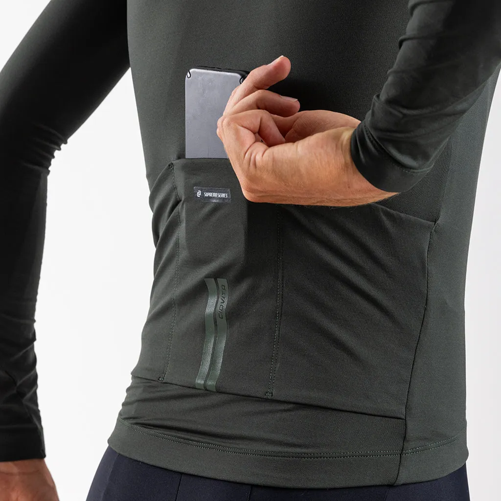 Men's Long Sleeve Thermal Jersey (Pine)