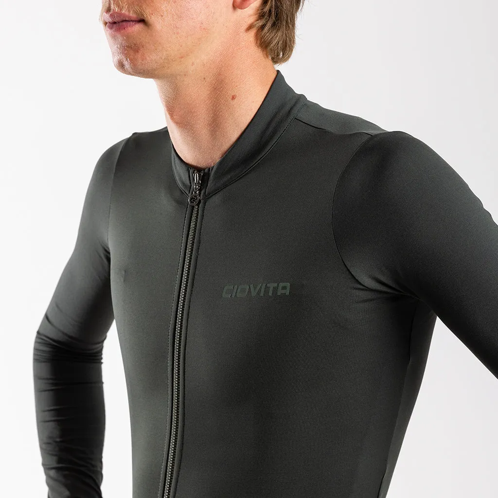 Men's Long Sleeve Thermal Jersey (Pine)