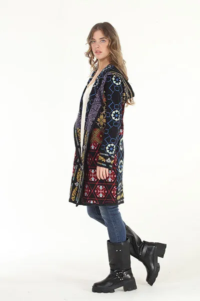 Nativa Embroidered Hooded Jacket