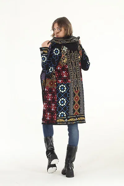 Nativa Embroidered Hooded Jacket