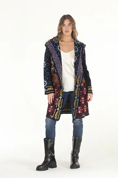 Nativa Embroidered Hooded Jacket