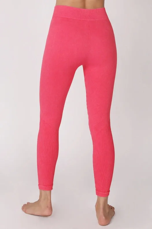 Premium Vintage Moto Jeggings Vintage Hot Pink