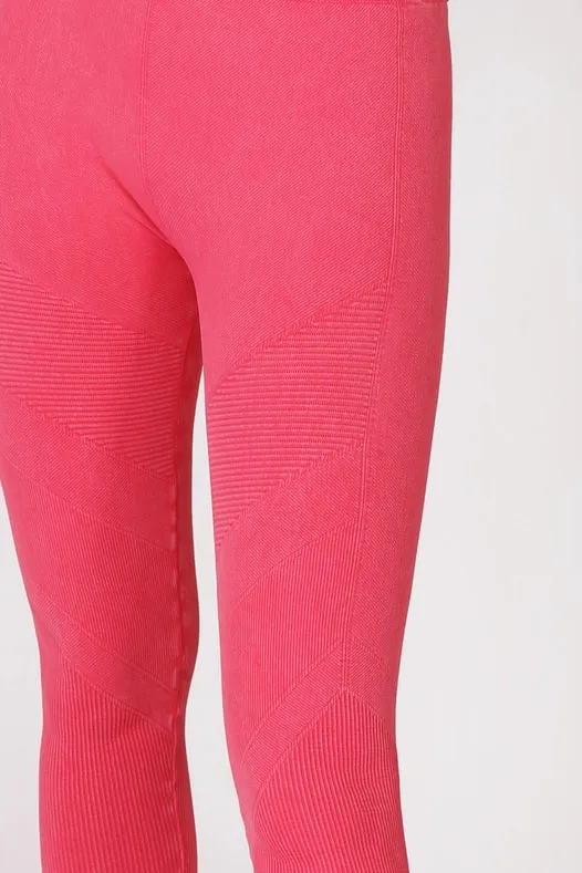 Premium Vintage Moto Jeggings Vintage Hot Pink