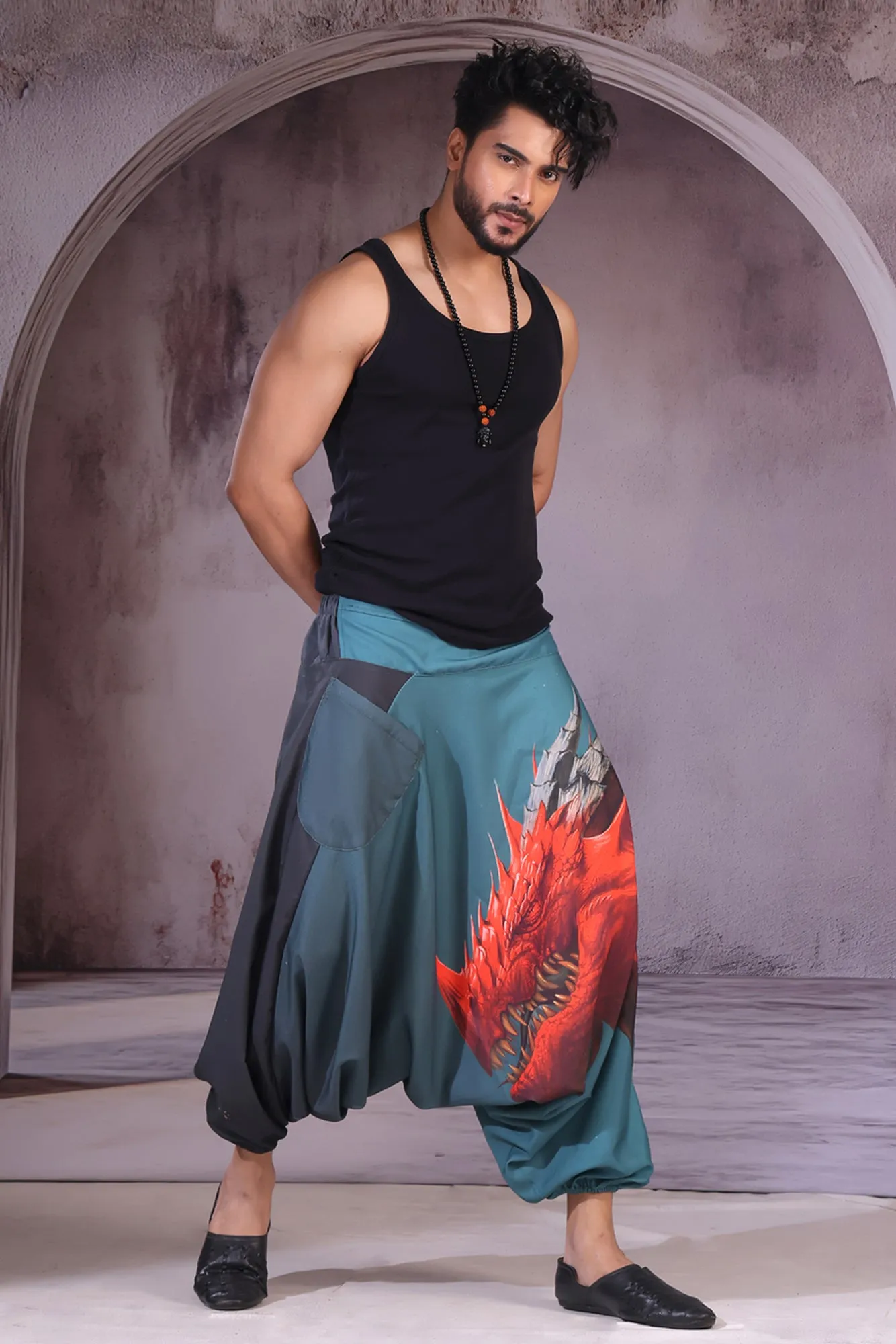 Red Dragon Unisex Harem Pant