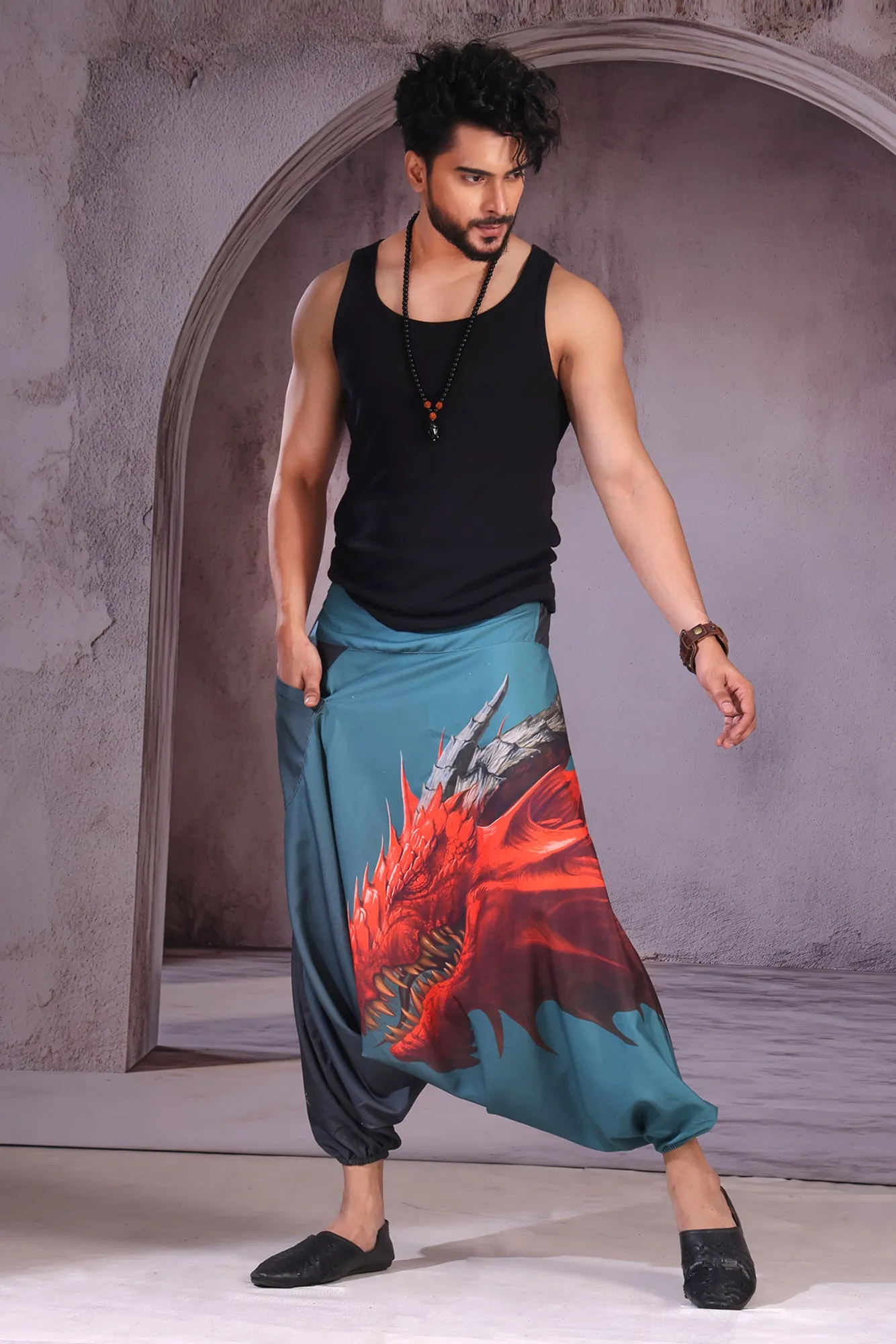 Red Dragon Unisex Harem Pant