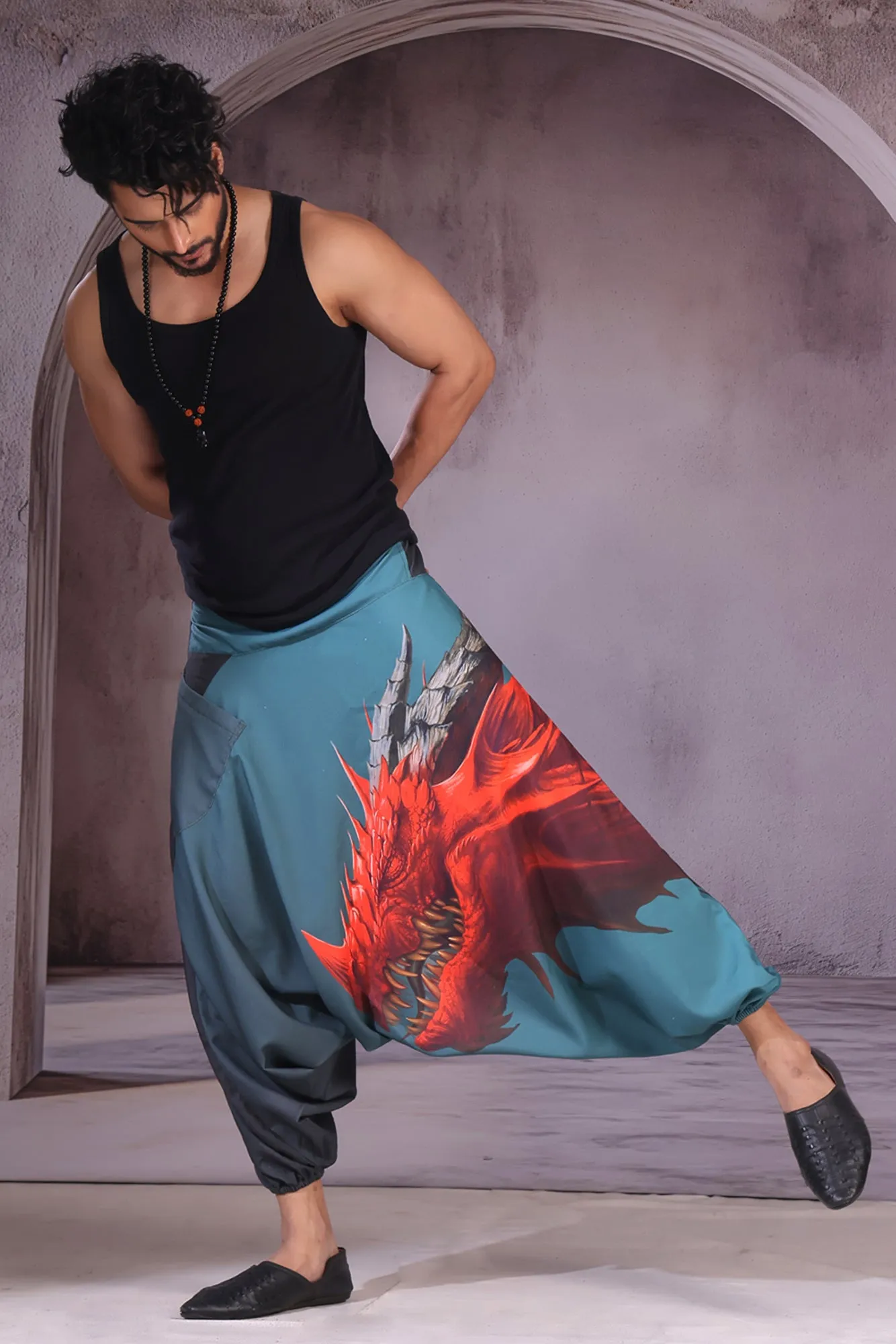 Red Dragon Unisex Harem Pant