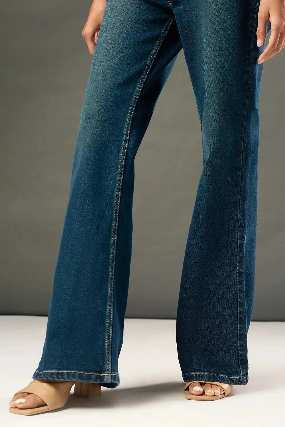 Rustic Blue Bootcut Jeans