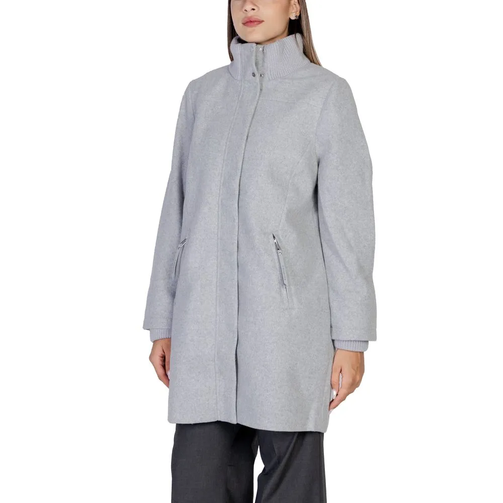 Street One Gray Polyester Jackets & Coat