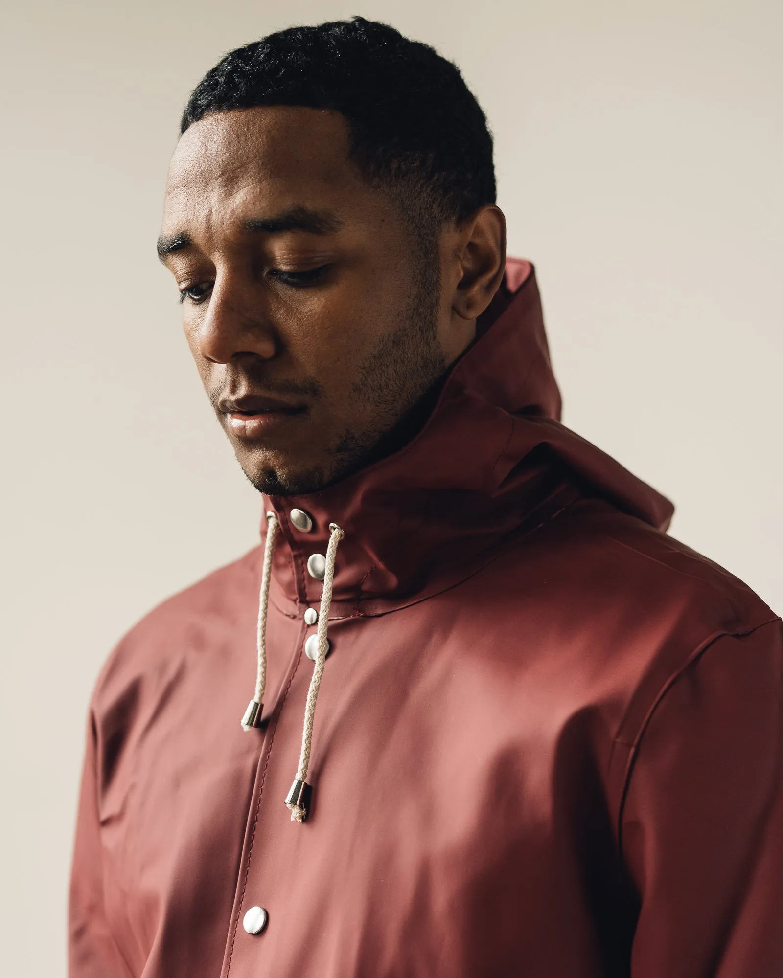 Stutterheim Stockholm Raincoat, Burgundy