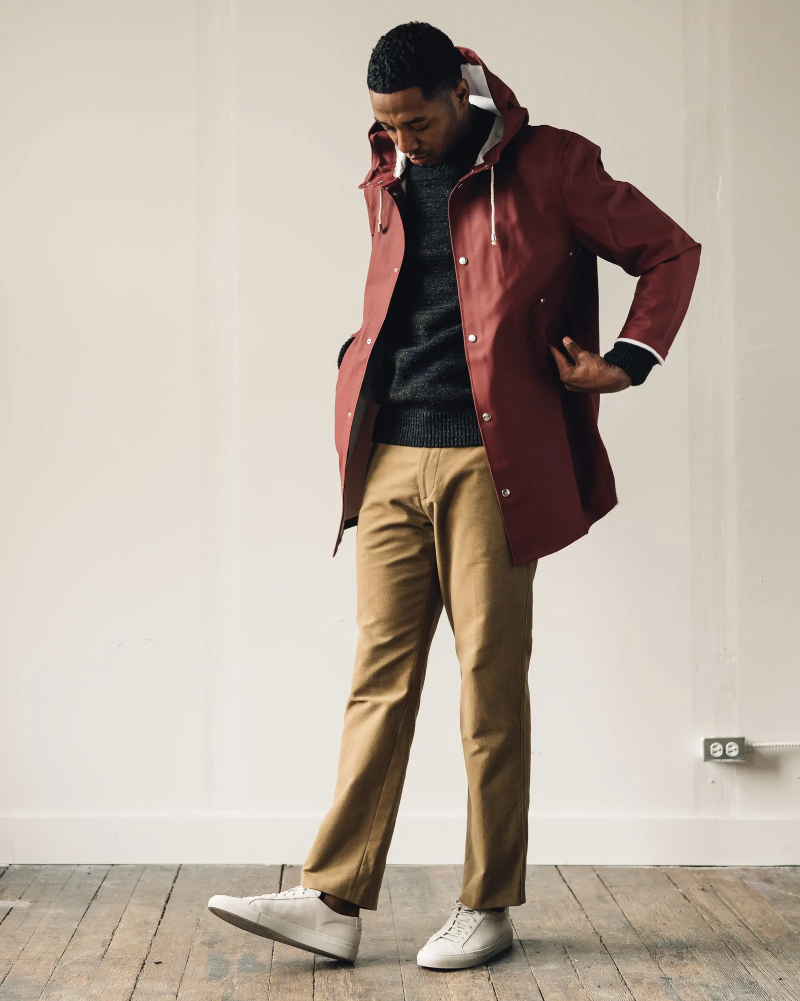 Stutterheim Stockholm Raincoat, Burgundy