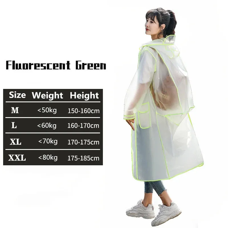 Transparent Raincoats Waterproof Rainwear Backpack