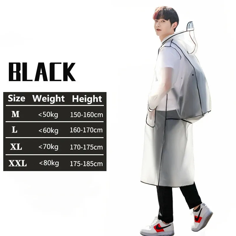 Transparent Raincoats Waterproof Rainwear Backpack