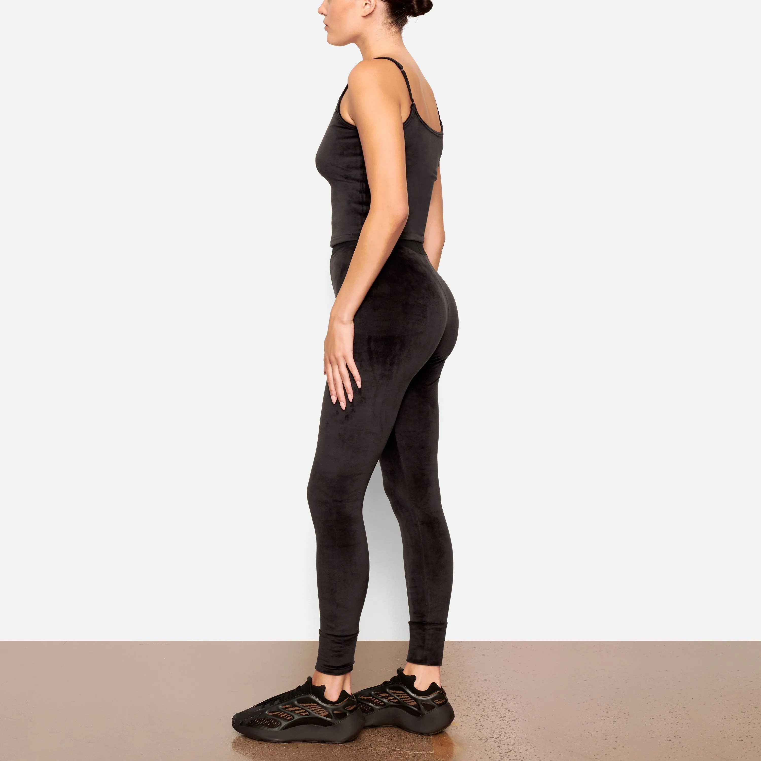 VELOUR LEGGING | SOOT