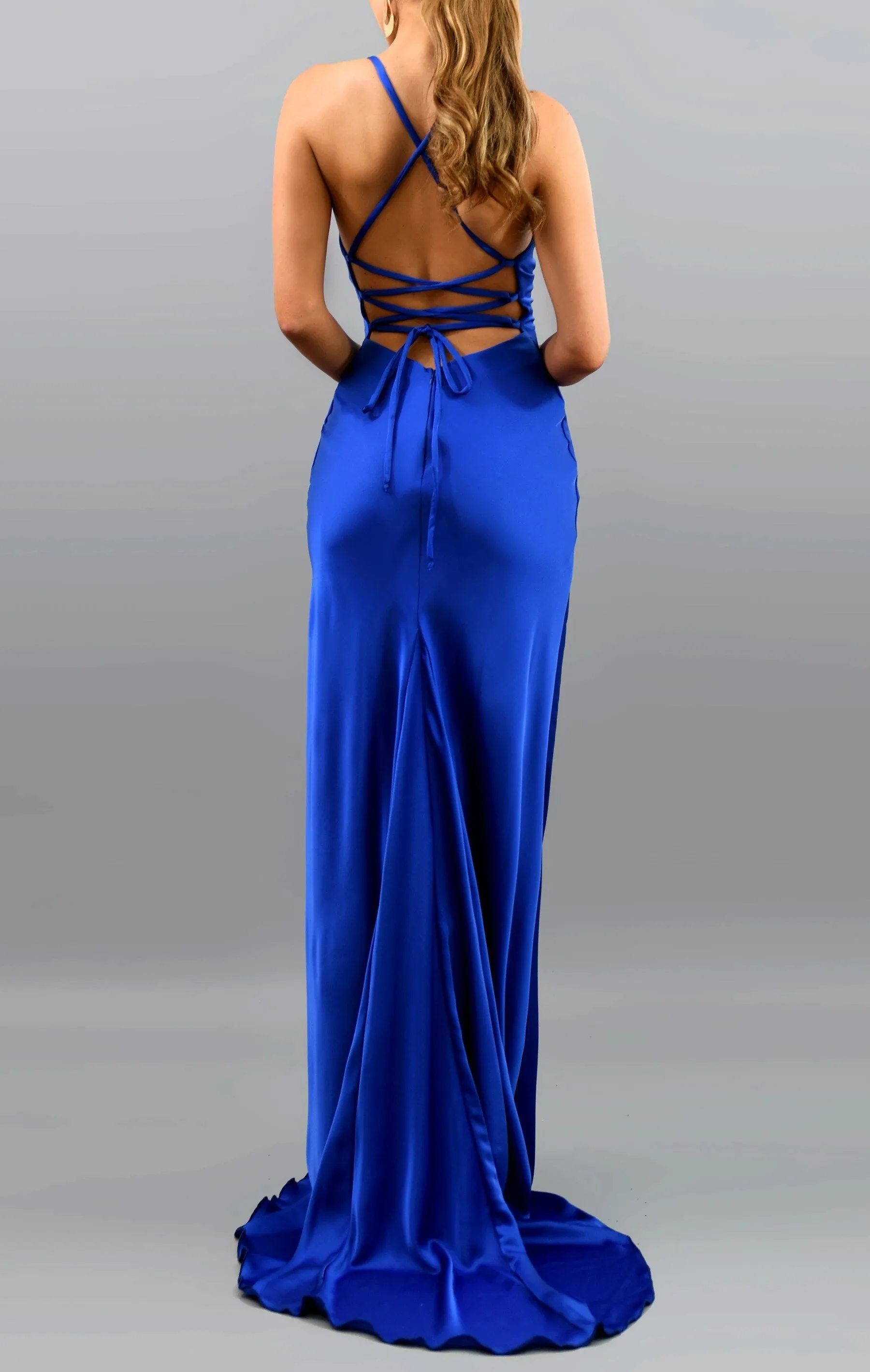 Vestido De Festa Mermaid Evening Dresses Long  Satin Spaghetti Straps Robe De Soiree Sexy Backless Sukienka Dluga Wieczorowa