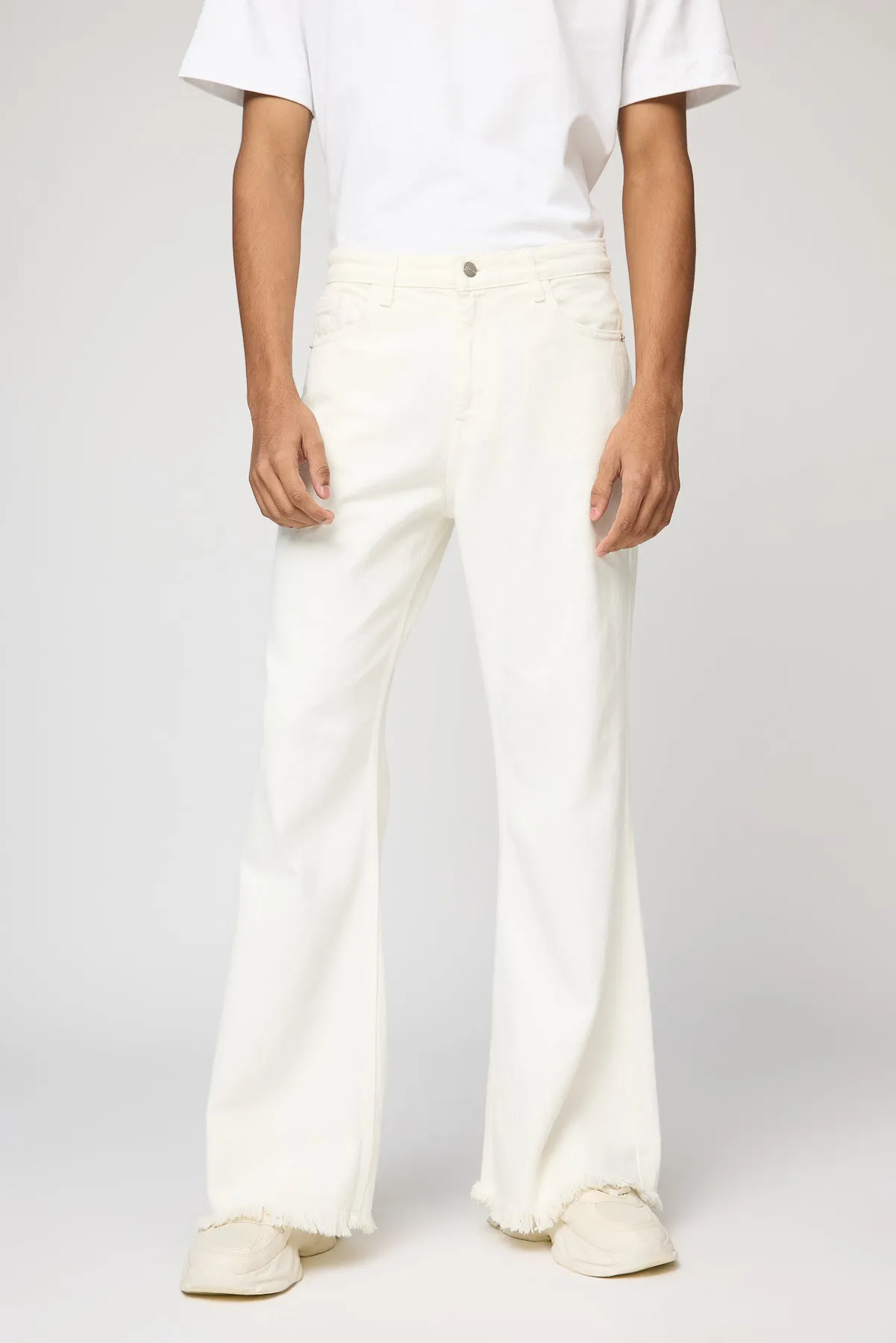 White Surge Bootcut Men's Jeans