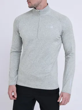 Winter Run Thermal Long Sleeve Running Top For Men With Brushed Inner Fabric