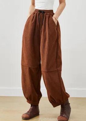 Women Corduroy Harem Pants Winter