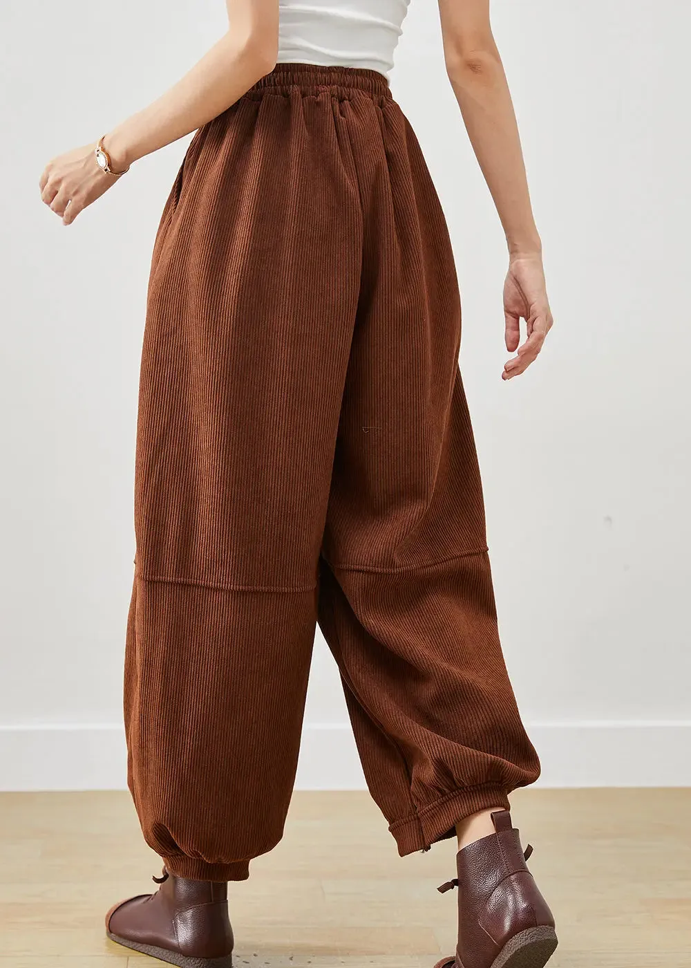 Women Corduroy Harem Pants Winter